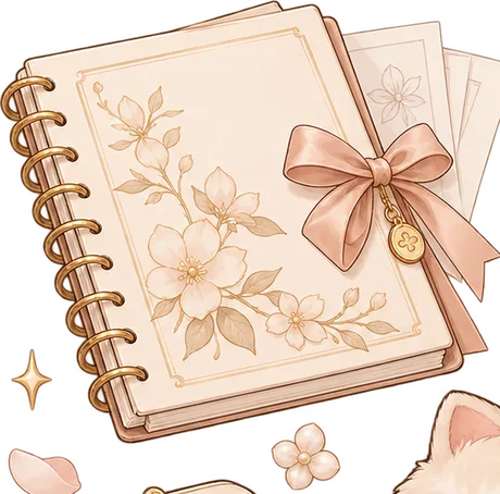 一本關起來的畫冊插畫